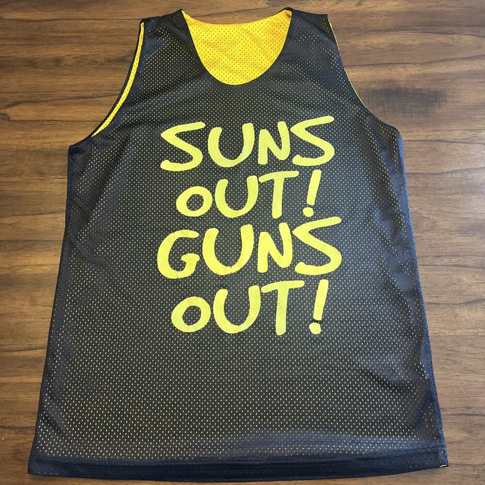 Adult M Atheltic Mesh Jersey Reversible Black To Yellow Athletecore Athleisure